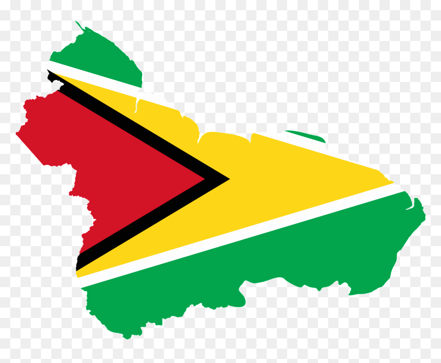 Guyana Flag Png - Guyana Flag Map, Transparent Png - guyana flag png