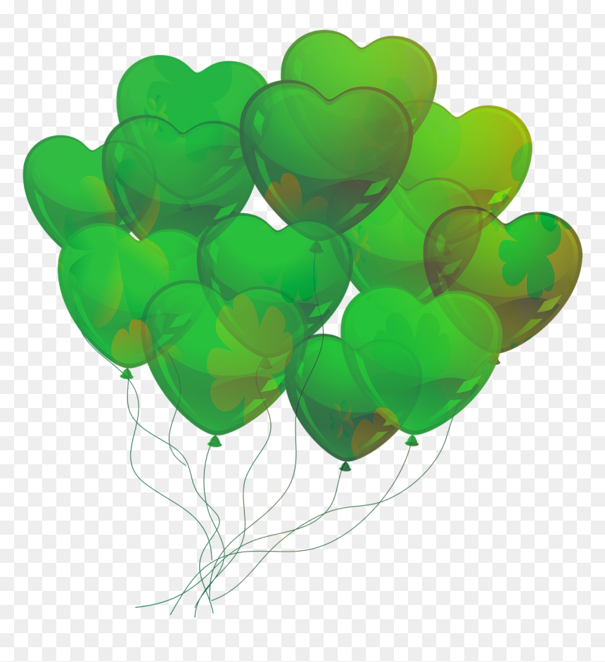 Green Balloons, HD Png Download - green balloon png