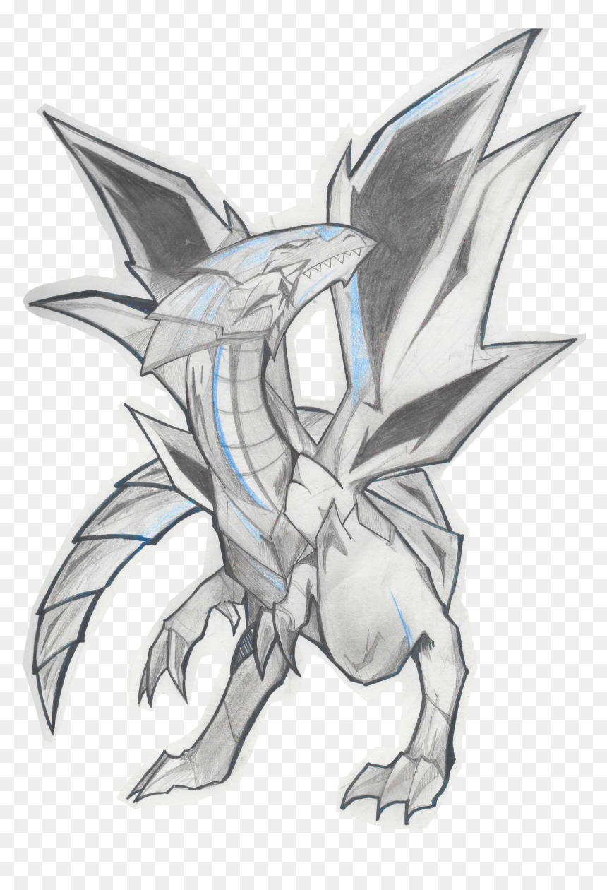 Blue Eyes White Dragon - Illustration, HD Png Download - white dragon png