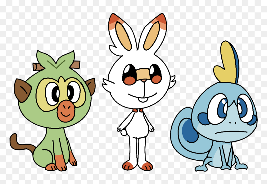 Gen 8 Starters - Cartoon, HD Png Download - victini png