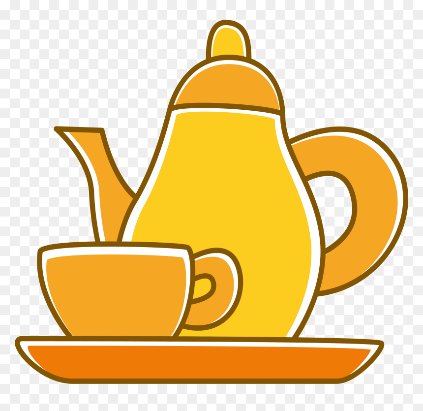 Transparent Teapot Clipart - Tea & Coffee Clipart, HD Png Download - cups png