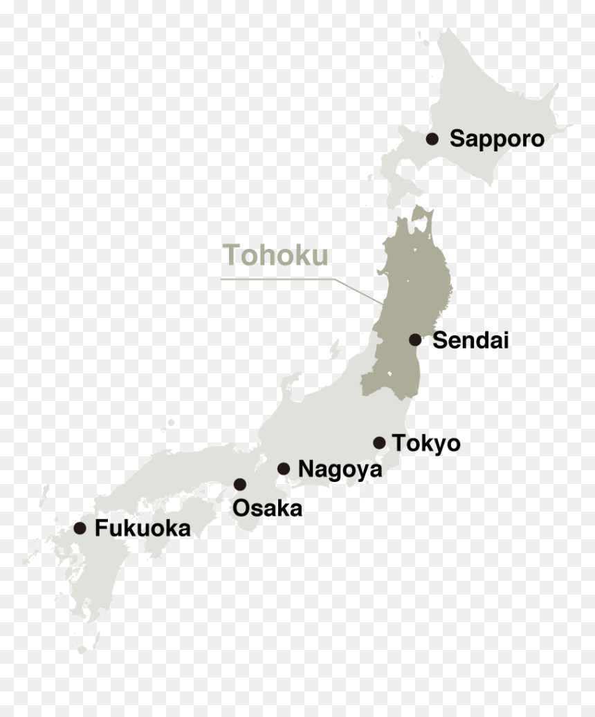 Map, HD Png Download - japan map png