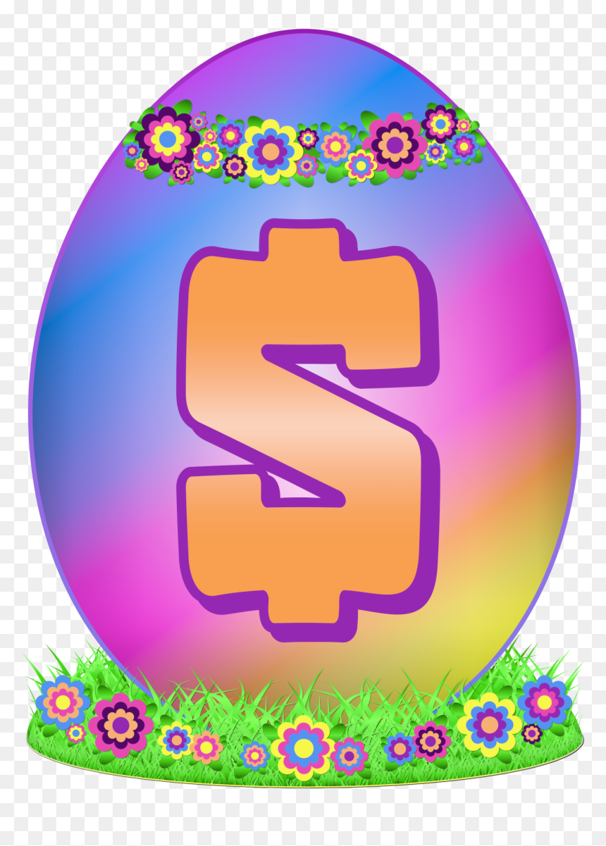 Easter Egg Letter S, HD Png Download - dollar symbol png