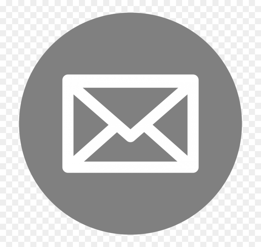 Email Logo Png Grey, Transparent Png - grey png