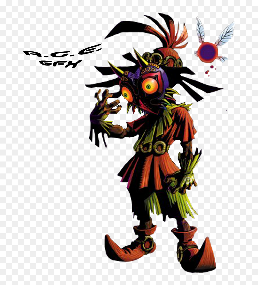 Skull Kid Majora's Mask, HD Png Download - majoras mask png