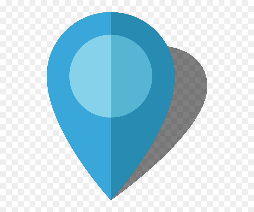 Location Map Pin Light Blue10 - Circle, HD Png Download - map pin icon png