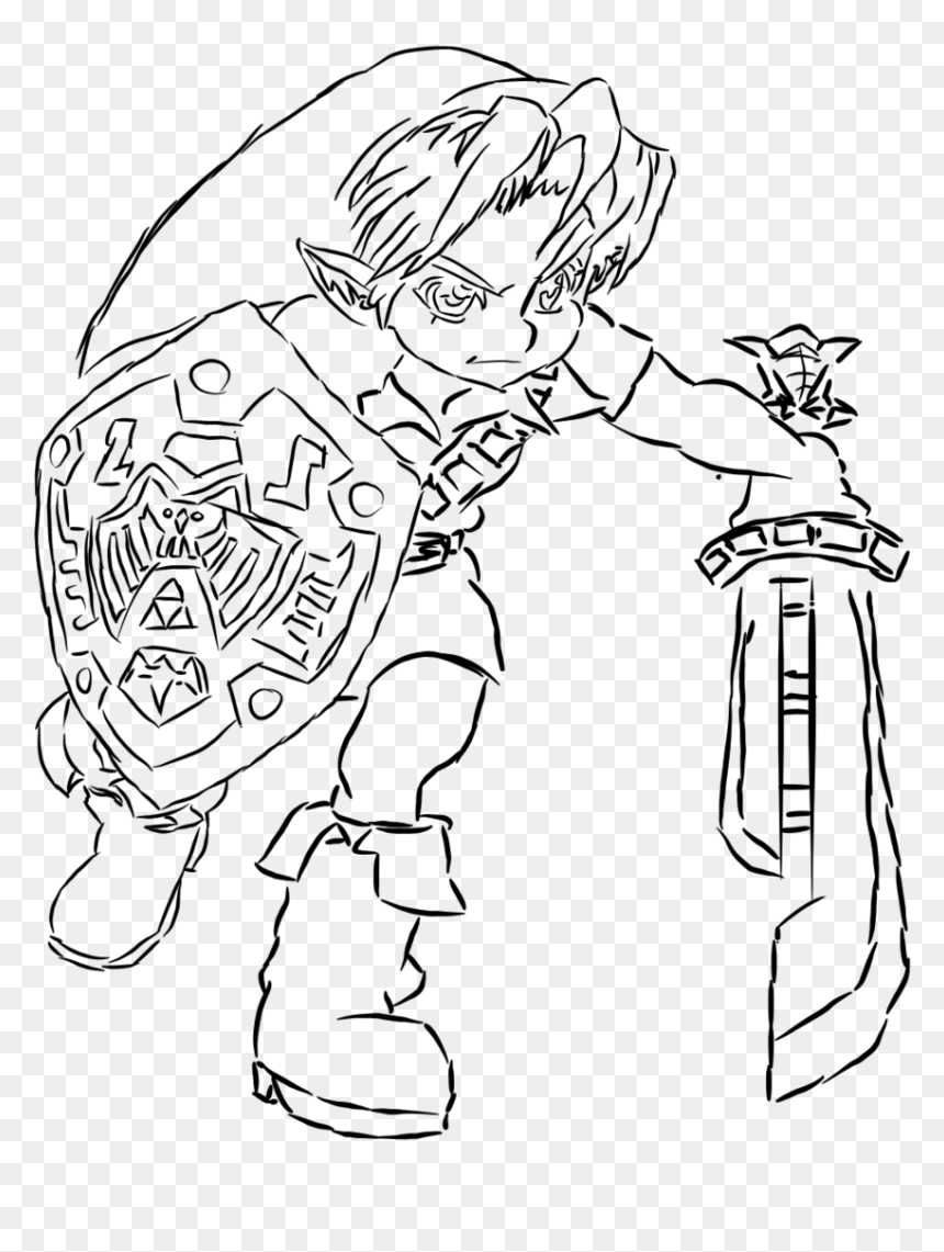 Line Art, HD Png Download - majoras mask png