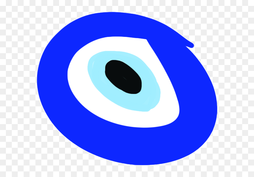 Scribble Of A Nazar To Ward Off The Evil Eye - Evil Eye Png, Transparent Png - scribble circle png