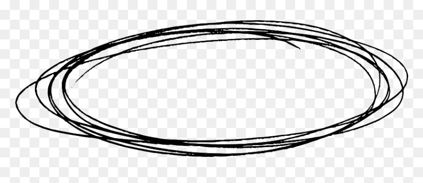 Black Scribble Png Pic - Circle, Transparent Png - scribble circle png
