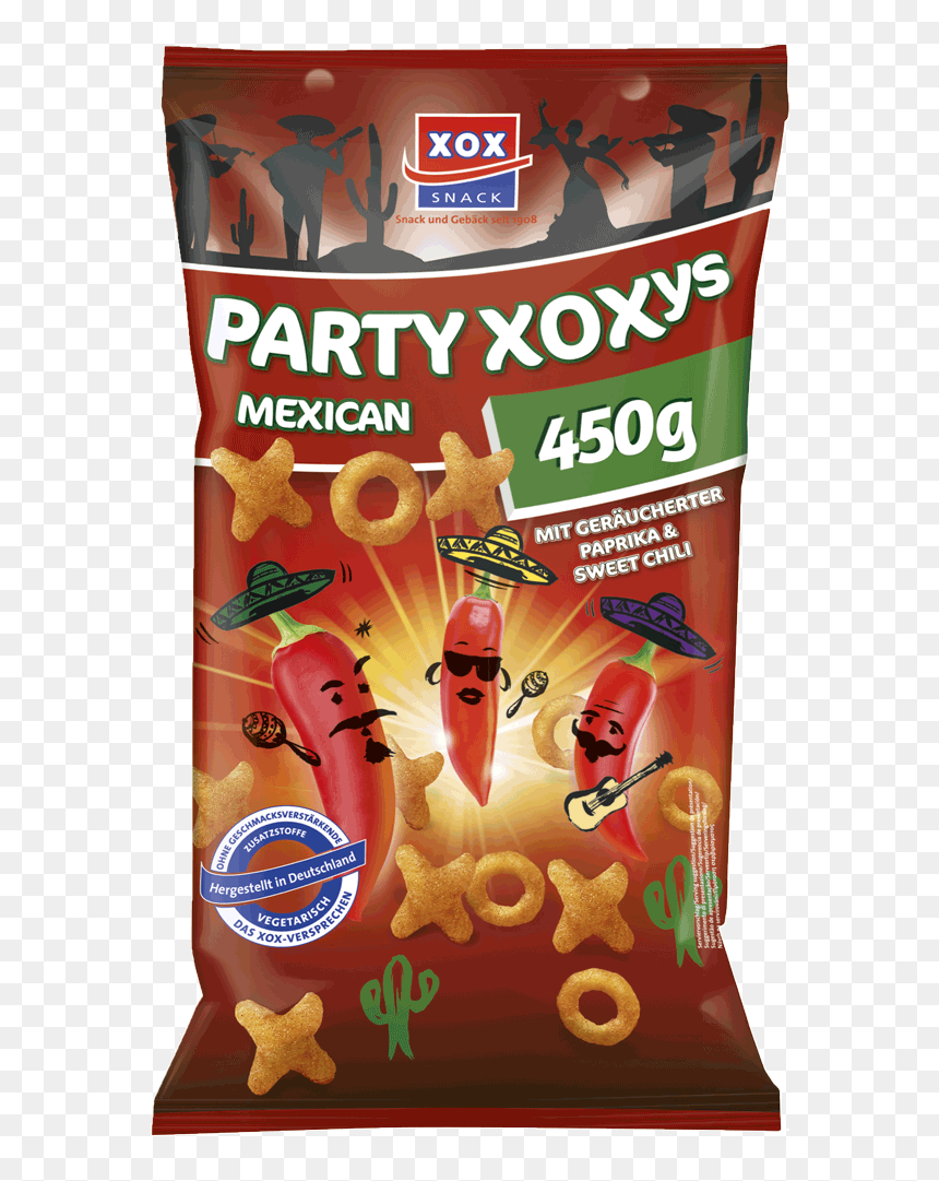 Xox Party Xoxys Mexican Style 450g - Xox, HD Png Download - mexican party png