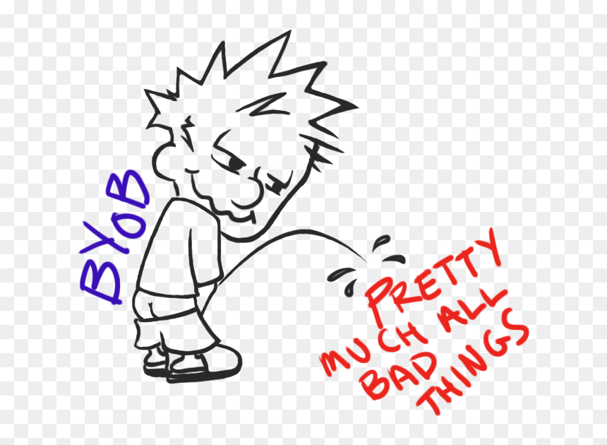 Cartoon, Png Download - Cartoon, Transparent Png - calvin peeing png