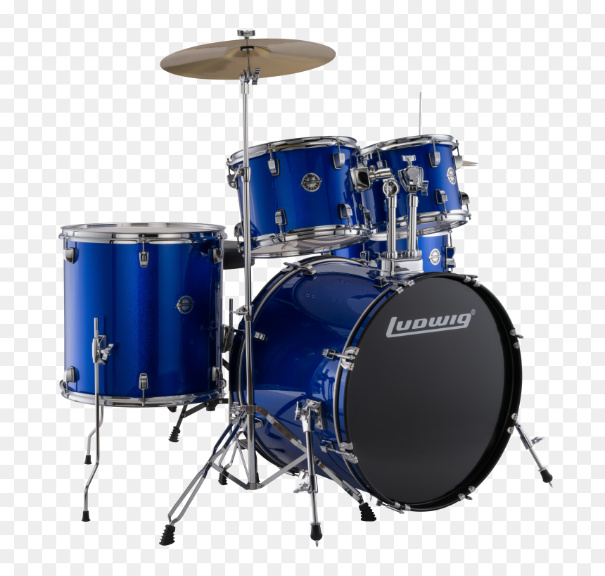 Ludwig Best Drum Kit - Ludwig Drum Set Blue, HD Png Download - drum kit png