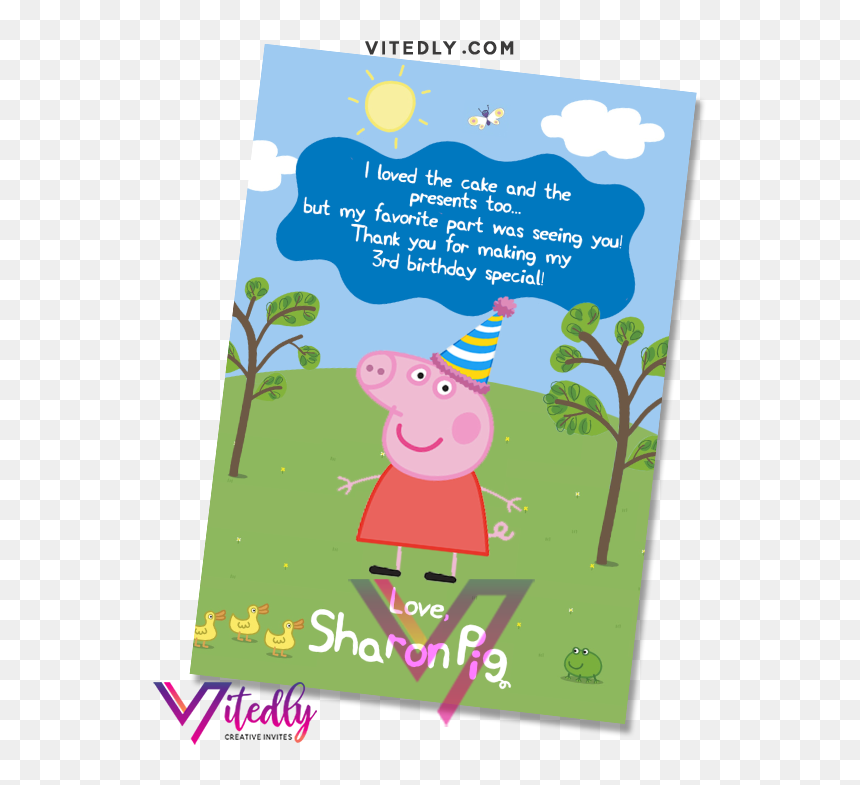 Christmas Card, HD Png Download - peppa pig friends png