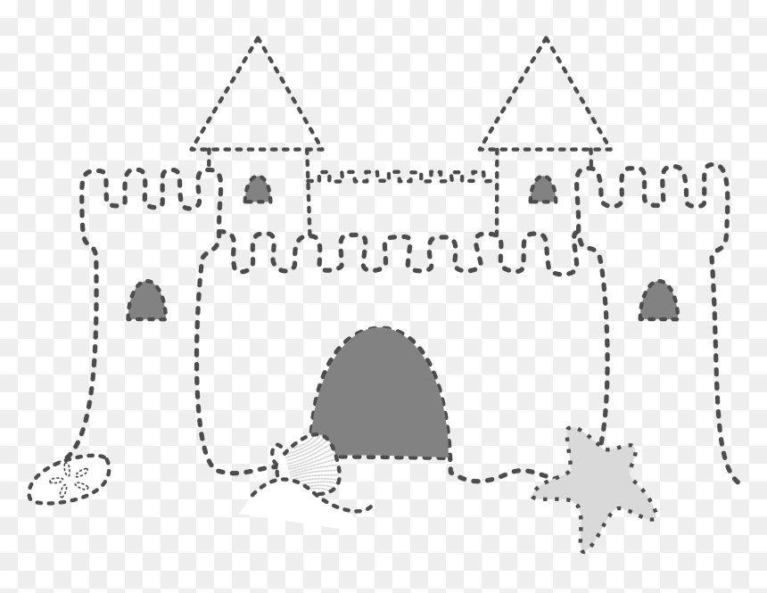 Thumb Image - Easy Sand Castle Drawing, HD Png Download - sand castle png