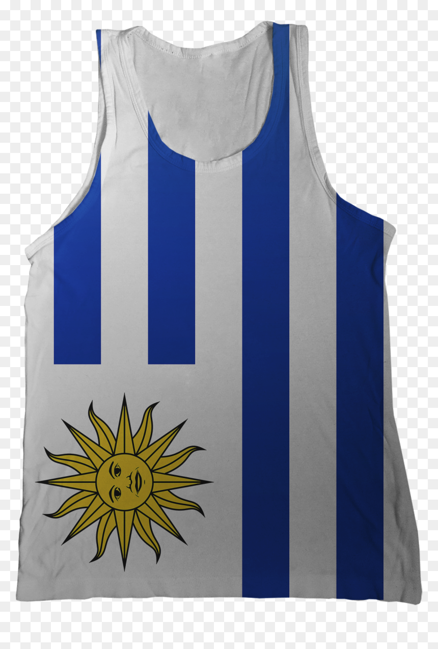 Uruguay Flag Tank Top - Active Tank, HD Png Download - uruguay flag png