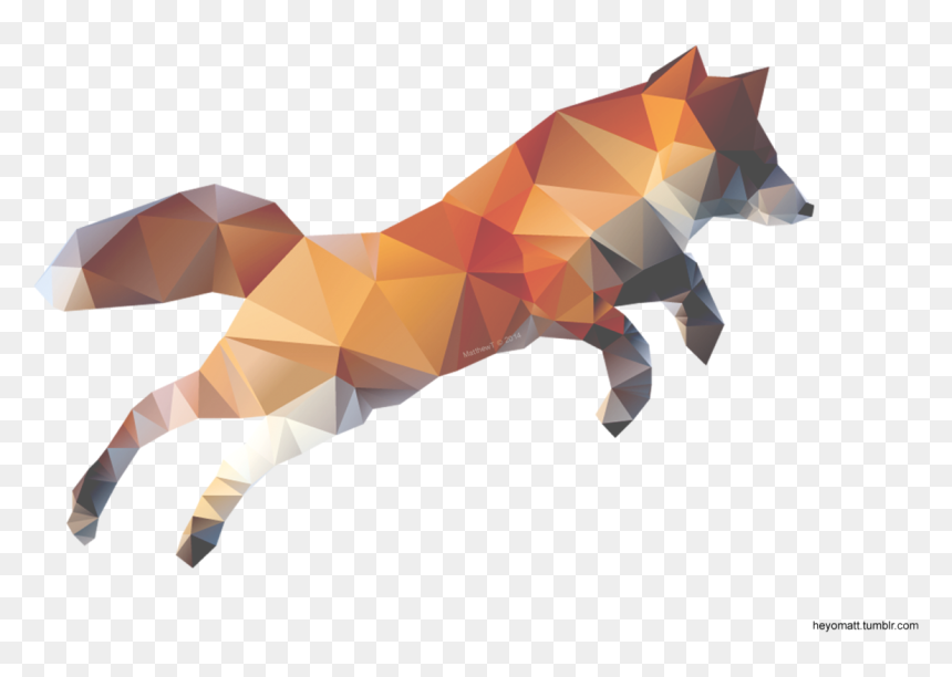 Transparent Geometric Fox, HD Png Download - geometric png tumblr