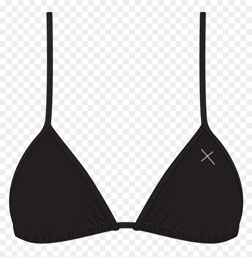 Manhattan Black Bikini Top Ii Boutine La - Bikini Top Png, Transparent Png - swimsuit png