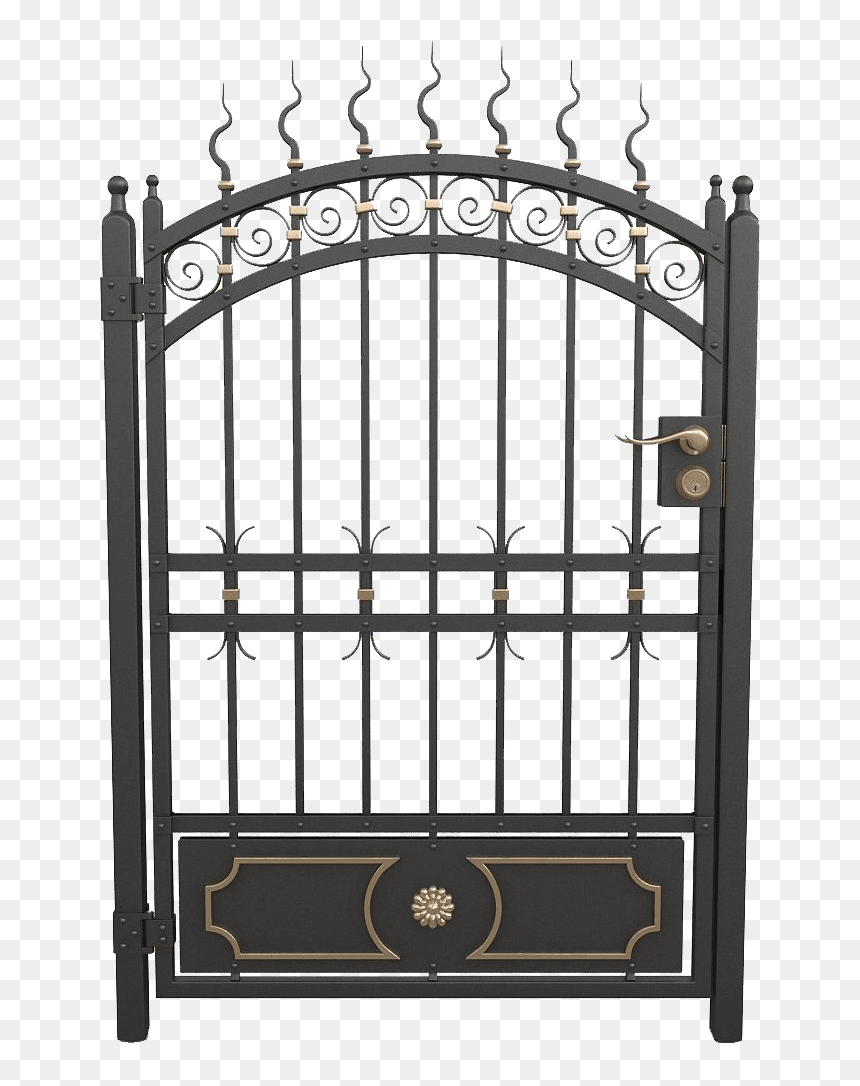 Wrought Iron Gates Austin - Gate, HD Png Download - gates png