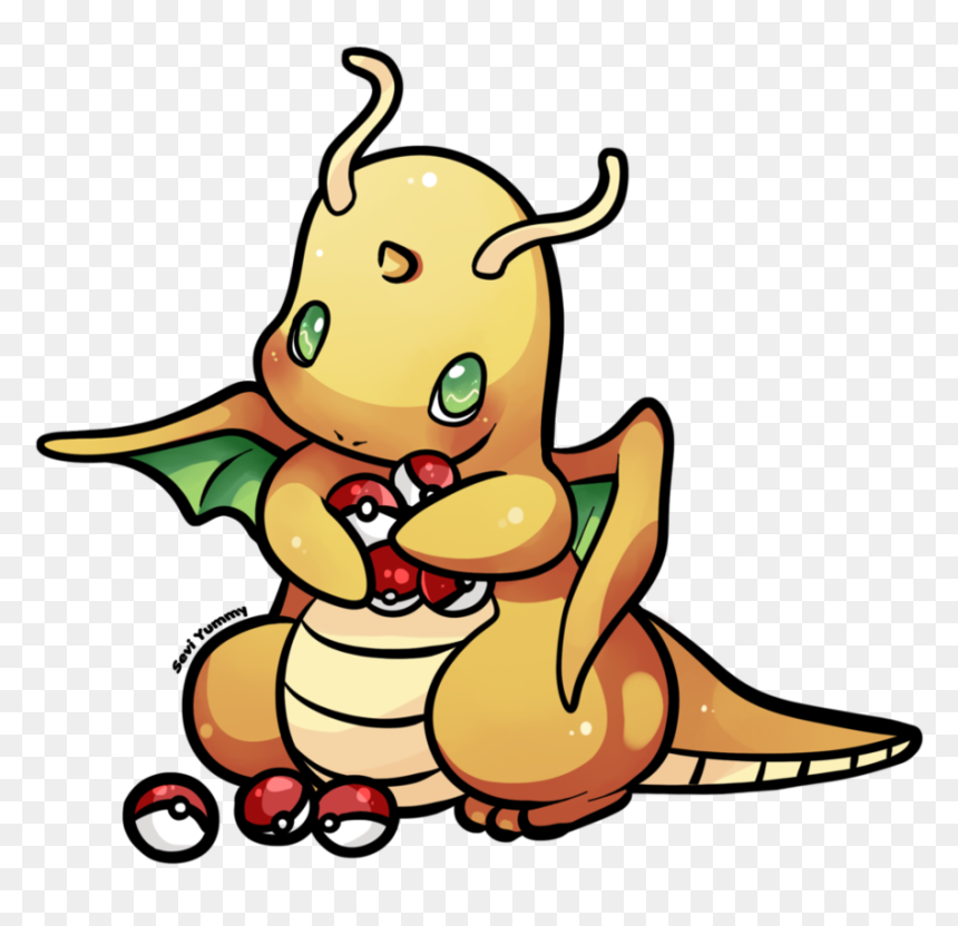 Cute Dragonite, HD Png Download - dratini png