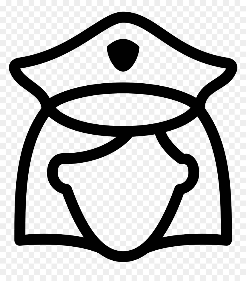 Mujer Policía Icon - Transparent Background Nurse Clipart, HD Png Download - nurse icon png