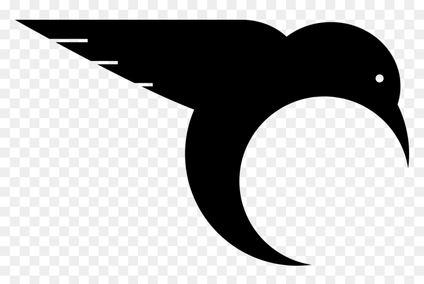 Flightless Bird,silhouette,water Bird - Silhouette Hummingbird Clipart Png, Transparent Png - humming bird png