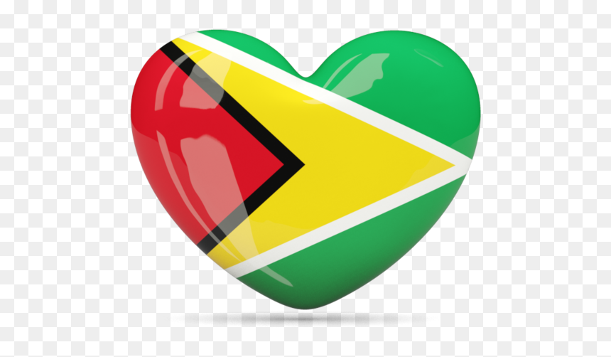 Download Flag Icon Of Guyana At Png Format - Guyana Heart Flag Png, Transparent Png - guyana flag png