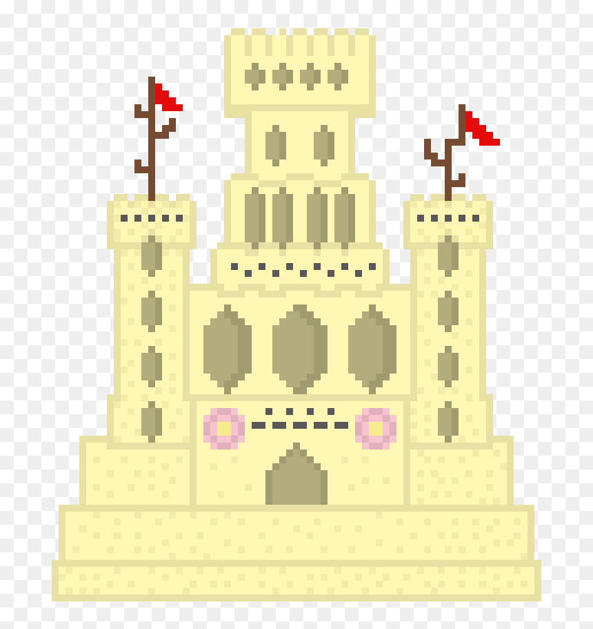Pixel Art , Png Download - Minecraft Castel Pixel Art, Transparent Png - sand castle png