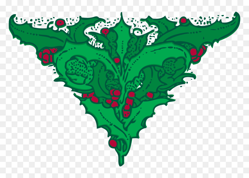 Holly End Piece 1 Clip Arts - Clip Art, HD Png Download - end png