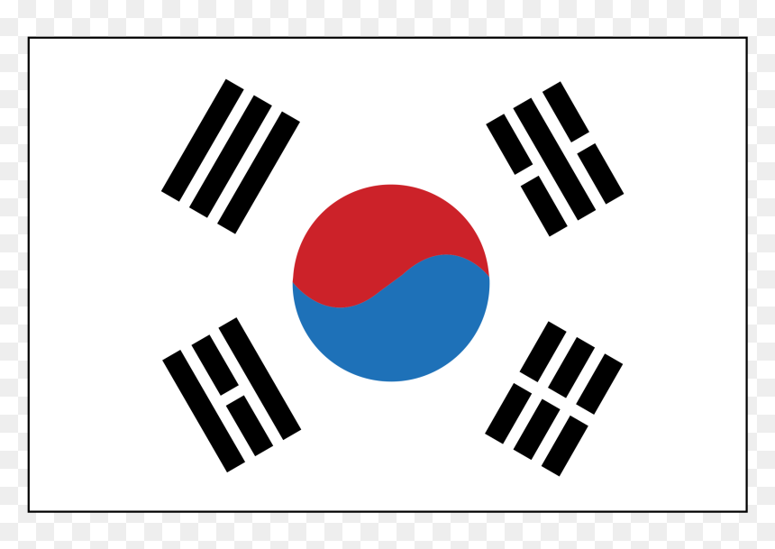 South Korea Flag, HD Png Download - korea png