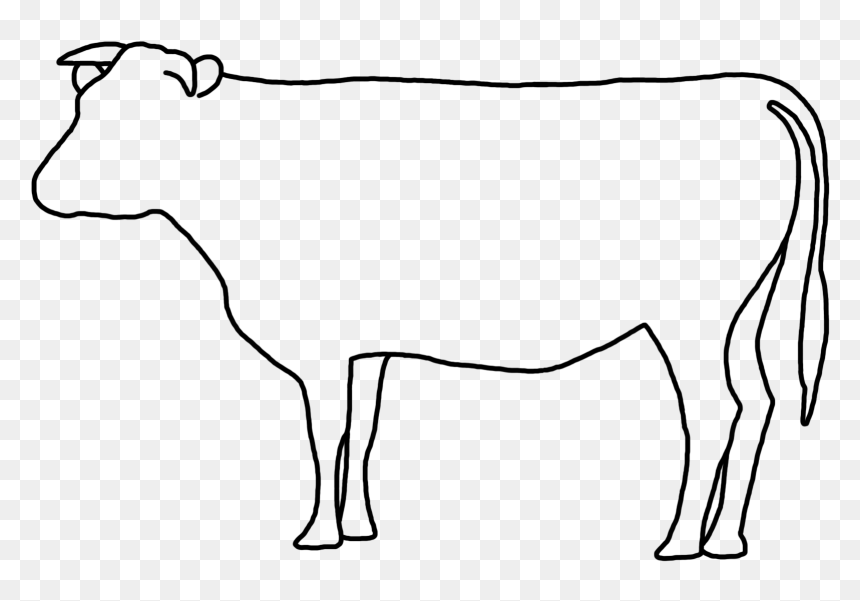 Korean Cuts Of Beef 1 - Cut Of Beef, HD Png Download - cattle png