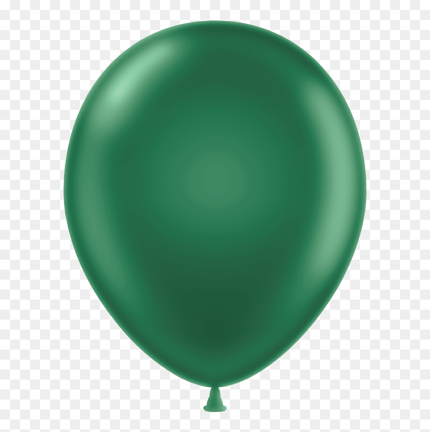 Forest Green Latex Balloons - Blue And Green Balloon, HD Png Download - green balloon png