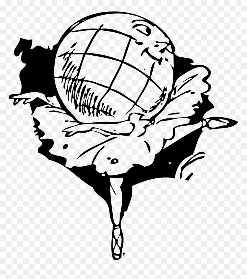 Ballerina World Clip Arts - Earth Ballerina, HD Png Download - world clip art png