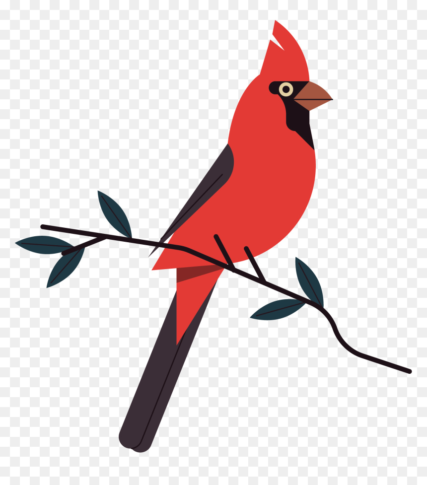 Northern Cardinal, HD Png Download - red bird png