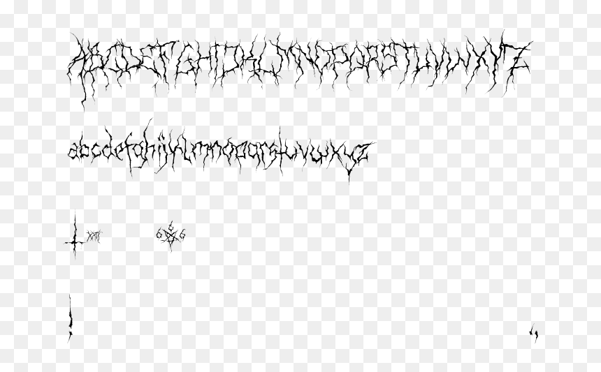 Transparent Fallen Angel Png - Black Metal Font, Png Download - fallen angel png