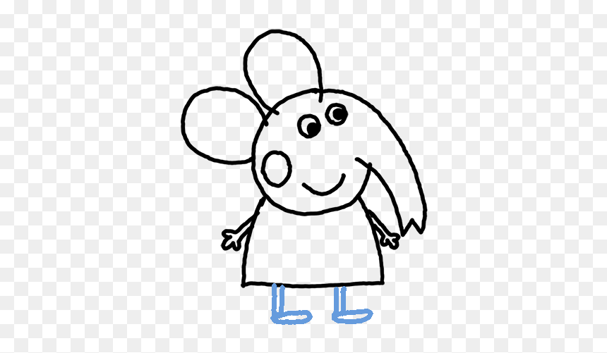 Drawing, HD Png Download - peppa pig friends png