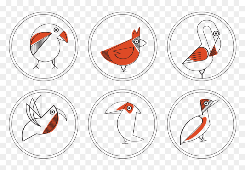Redbirdartboard 1 - Chicken, HD Png Download - red bird png