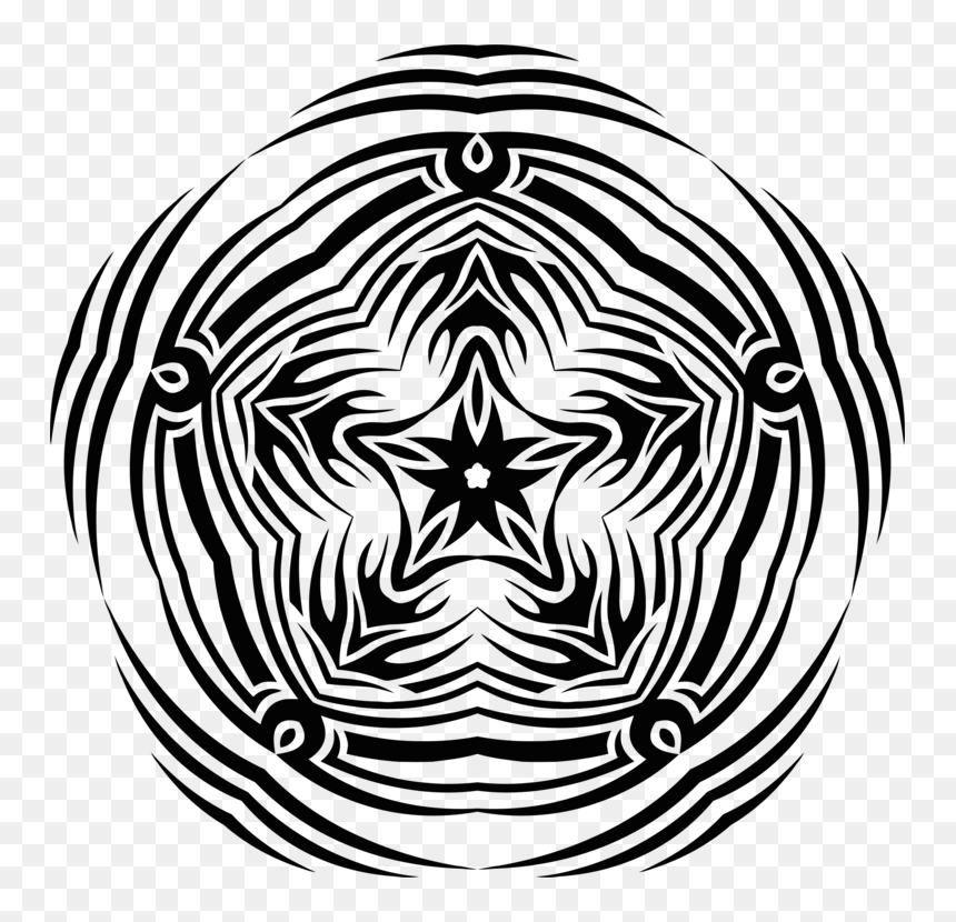 Computer Icons Black And White Dragon Line Art - Tribal Dragon, HD Png Download - white dragon png