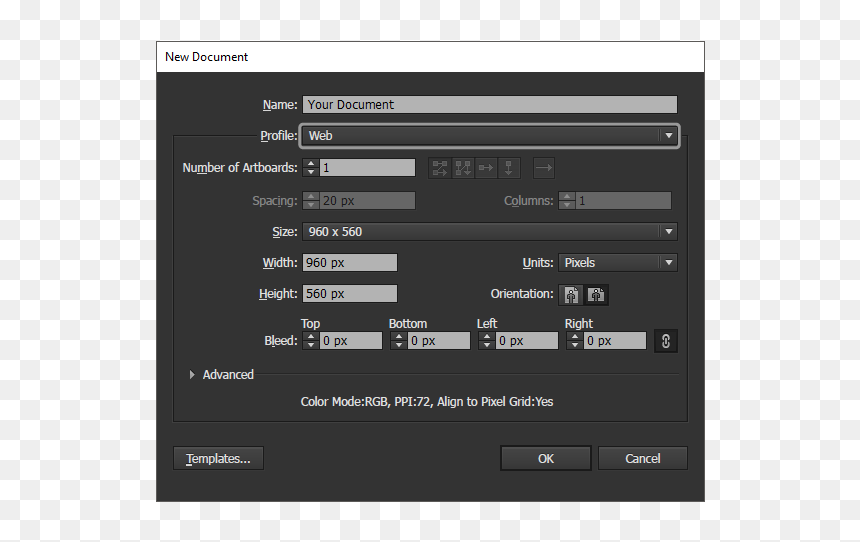 5 Setting Up A New Document Profile Settings - A3 Size In Illustrator, HD Png Download - 80s grid png