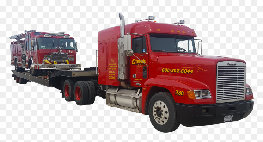 Classic Towing Provides Heavy Duty Towing Service In - Tow Truck With Big Rig, HD Png Download - towing png