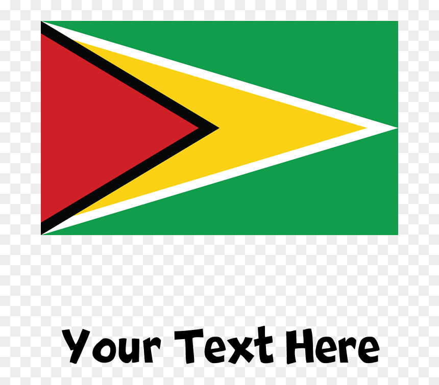 Guyanese Flag Mugs - Triangle, HD Png Download - guyana flag png