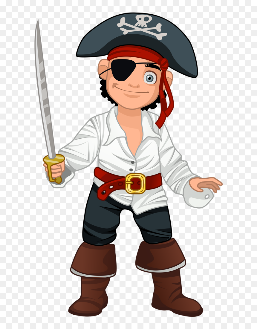 Transparent Chainsaw Clipart - Cartoon Pirates, HD Png Download - pirates of the caribbean png
