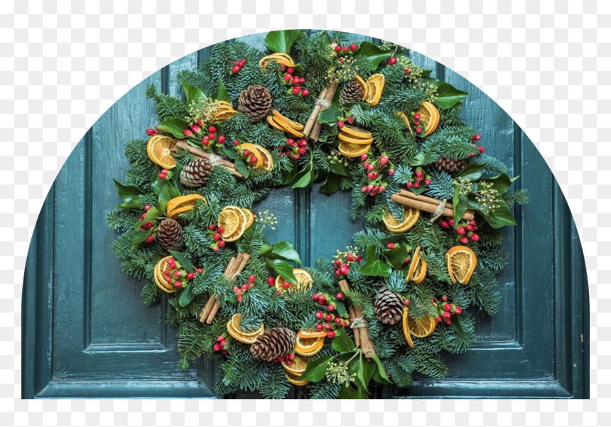 Christmas Wreath Masterclass With The Botanical Boys - Zero Waste Christmas Tree Decorations, HD Png Download - christmas wreaths png
