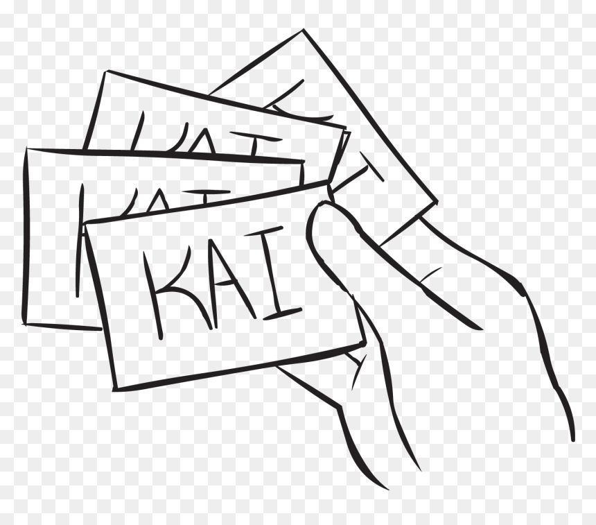 Hand Holding Bunch Of Index Cards With Kai Written, HD Png Download - stock market png