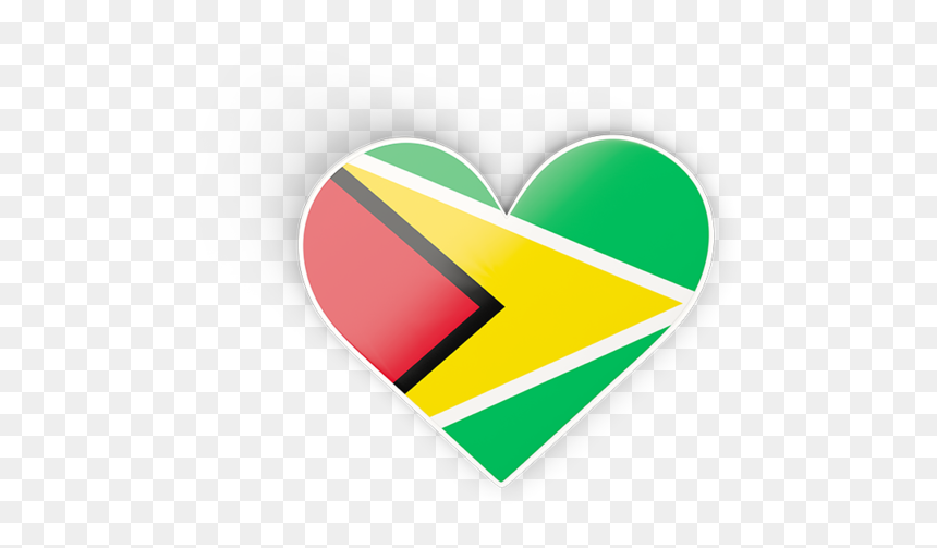 Download Flag Icon Of Guyana At Png Format - Guyana Heart Flag Png, Transparent Png - guyana flag png