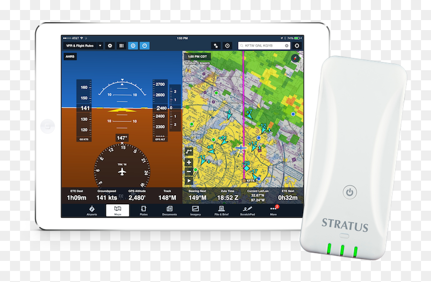 Custom Cables Group Aviation Weather Ads-b Traffic - Tablet Computer, HD Png Download - traffic png