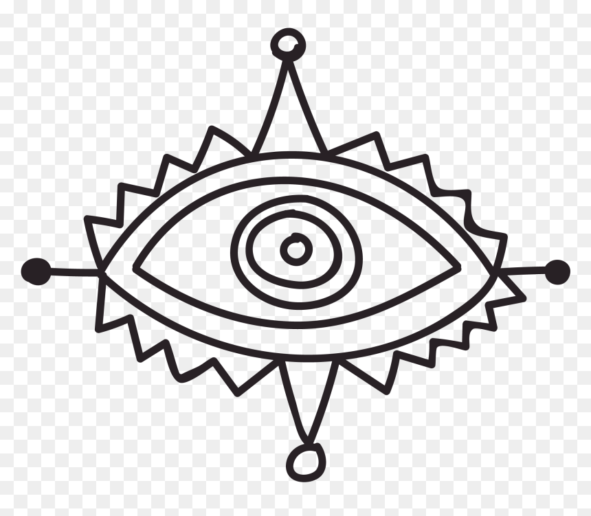 Sacred, Mystic Tattoo 100% Hand Drawn Vector Collection - Paga Hill, HD Png Download - scribble circle png