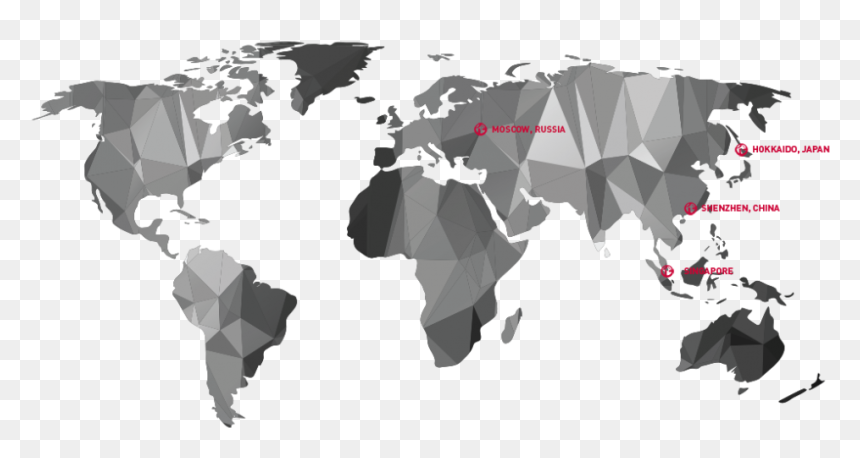 World Map Totachi Address1 - High Resolution World Map Black And White, HD Png Download - japan map png