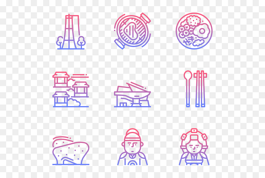 Korea Cute Icon, HD Png Download - korea png