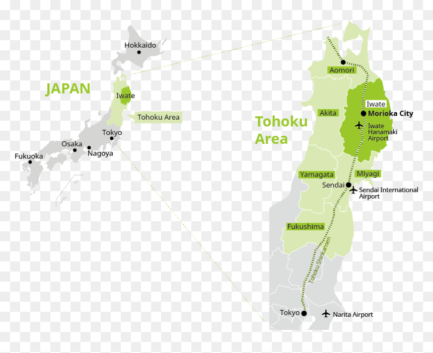 Map, HD Png Download - japan map png