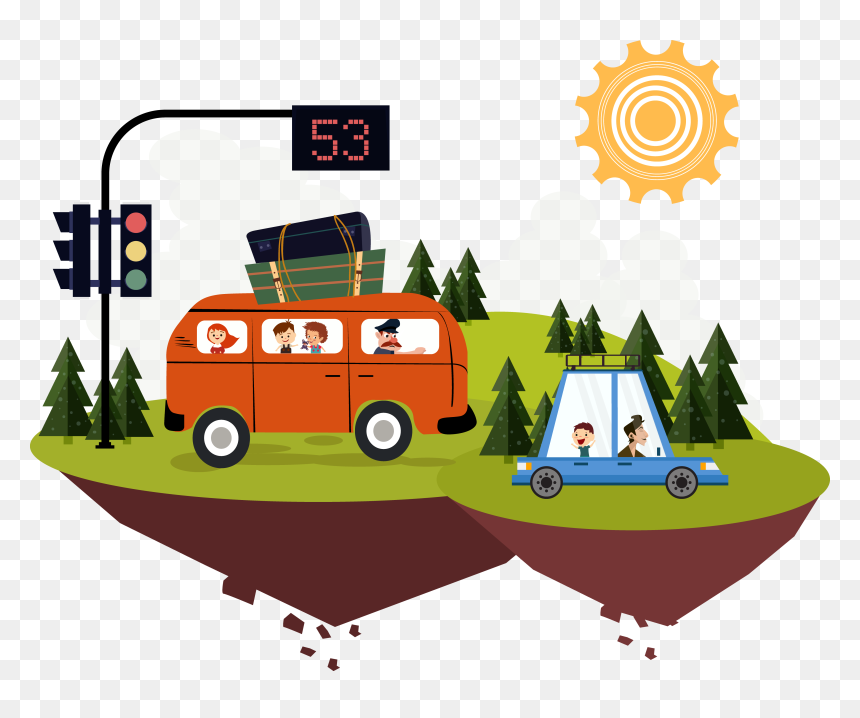 Car, Drawing, Traffic, Vehicle Png Image With Transparent - Trafico Dibujos, Png Download - traffic png